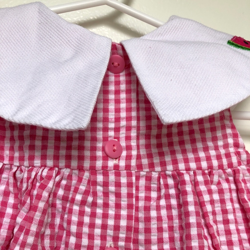 Pink gingham romper 💗 - Picture 5 of 7